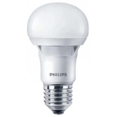 Philips, LED Bulb, LED lamp, E27 base, 3000K, 5W, 230 V, warm white, 315 Lm