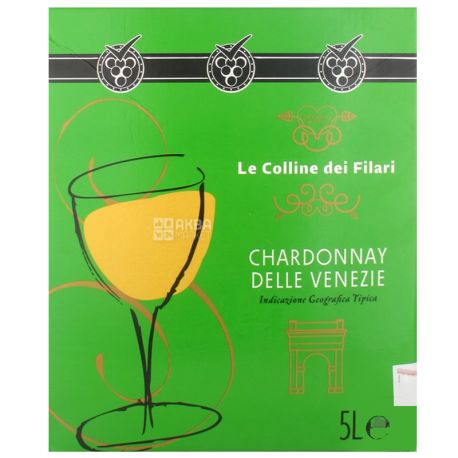 Le Colline dei Filari Chardonnay delle Venezie Вино белое сухое, 5 л