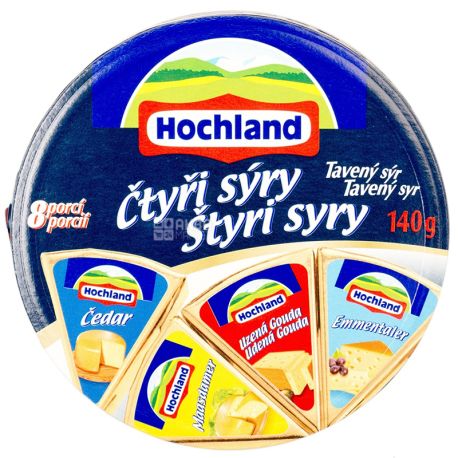 Hochland Сир плавленный 140 г, 4 Сыра