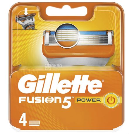 Gillette Fusion 5 Power, 4 шт., Змінні картриджі для гоління
