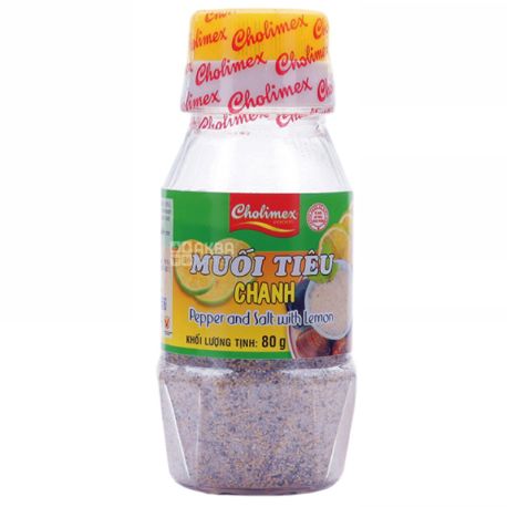 Cholimex, Spice Mix Pepper and salt with lemon, 80 g