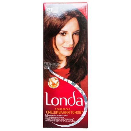 Londa, Технологія змішування тонів, Фарба для волосся, 34 Золотисто-каштановий
