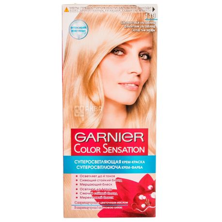 Garnier Colos Sensation, Крем-фарба для волосся, 110 Діамантовий ультраблонд