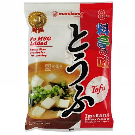 Marukome, мисо-суп быстрого приготовления Тофу, 8 порций, 146 г