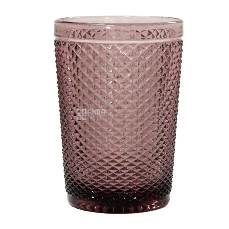 Glass, pink, 350 ml, TM Olens
