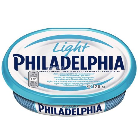 Philadelphia Light, Крем-сир, Легкий, 175 г