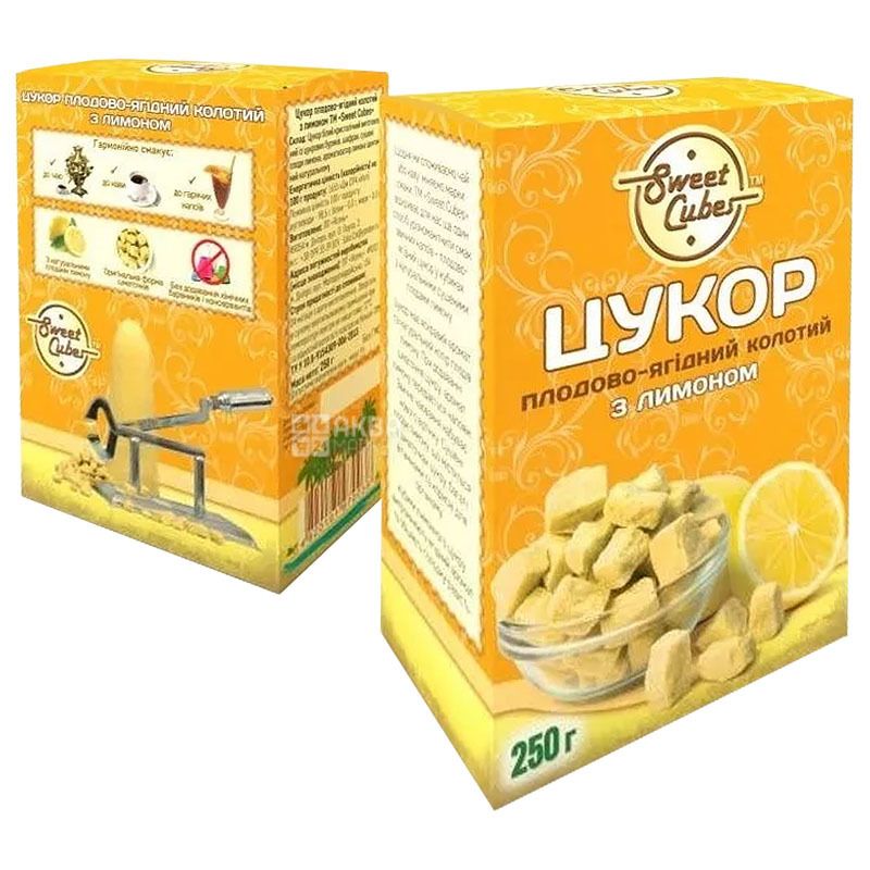 Buy Sweet Cubes Sugar Split Lump Lemon 250 G With Delivery