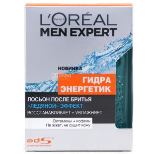 L'oreal Men Expert Paris, 100 мл, Лосьон после бритья, Ледяной эффект 