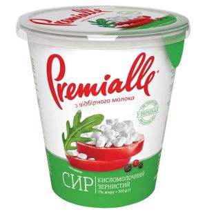 Premialle, 300 г, Творог зернистый, 7%