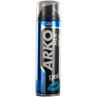 Arko Cool Men,  200 мл, Гель для бритья, Освежающий