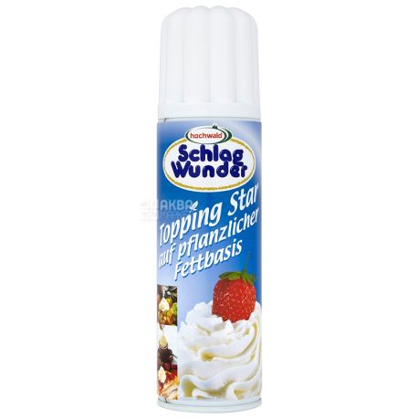 Whipped cream, Vegetable, Hochwald Topping Star, 250 g