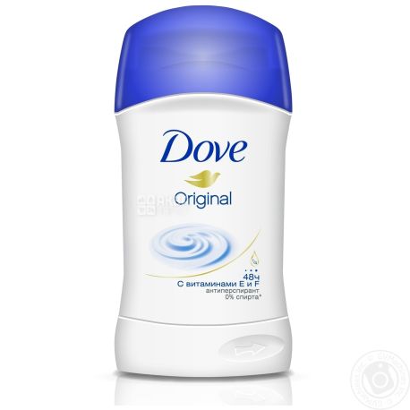 Dove Original, 40 мл, Дезодорант антиперспірант, Сухий