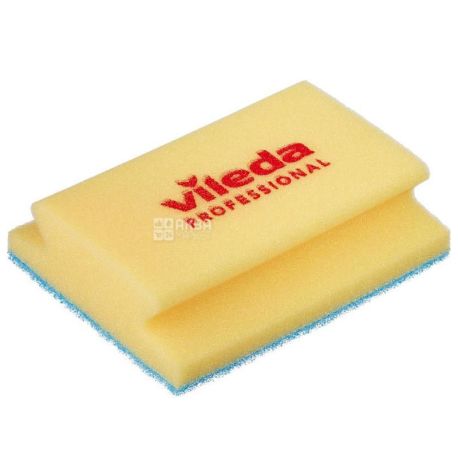 Sponge for a bathroom, blue abrasive, 14 x 18 cm, TM Vileda