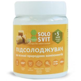 SoloSvit, 200 г,  Підсолоджувач у 5 разів солодший за цукор
