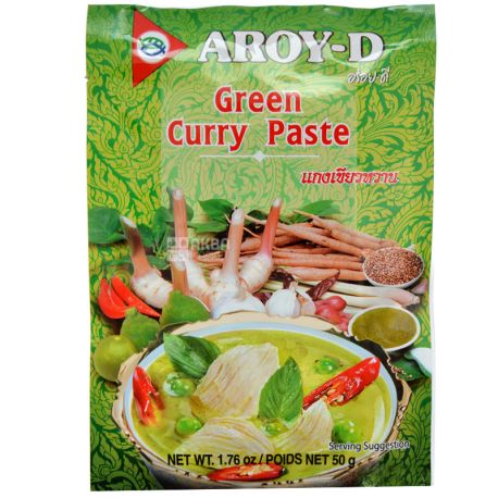 Green Curry Paste, 50 g, TM Aroy-D