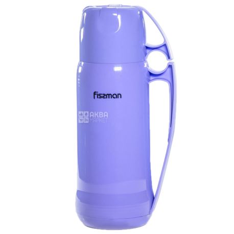Fissman, Термос Фиолетовый,  стеклянная колба, 0,6 л