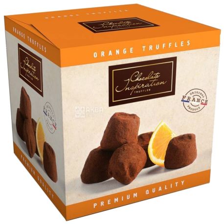 Французские трюфели с апельсиновой цедрой, 200 г, ТМ Chocolate Inspiration