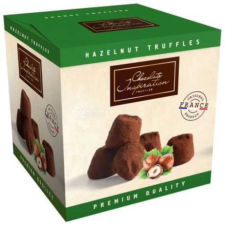 Французские трюфели с кусочками лесного ореха, 200 г, ТМ Chocolate Inspiration