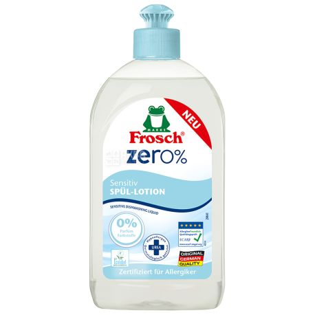 Frosch Zero Sensitiv, 500 мл, Бальзам для мытья посуды
