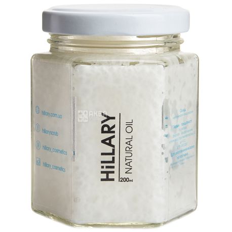 Hillary Virgin Coconut Oil, Unrefined Coconut Oil, 200 ml