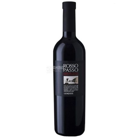 Lenotti Rosso Passo, Вино червоне, напівсухе, 0,75л