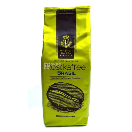 Mr.Rich Brasil, 250 г, Кофе Мистер Рич Бразил, средней обжарки, молотый 