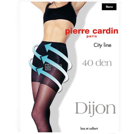 Pierre Cardin Dijon, black women's tights, 2 size, 40 den