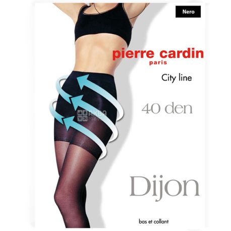 Pierre Cardin Dijon, колготы женские черные, 3 размер, 40 ден