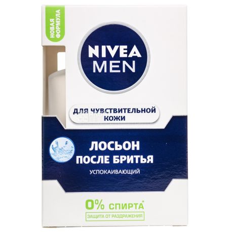 Nivea, Aftershave Lotion for Sensitive Skin, Soothing, 100 ml