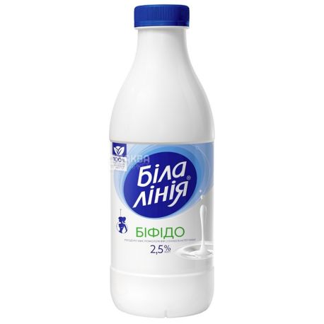Біла лінія, Біфідо продукт кисломолочний, 2,5%, 900 г