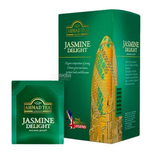 Ahmad Tea Jasmine Delight, 25 пак, Чай зеленый Ахмад Ти Жасмин Делайт