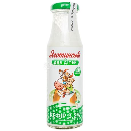 Yagotinskoe, Kefir for children from 8 months 3.2%, 200 ml