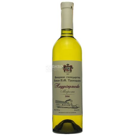 Вино біле, сухе марочне, 12%, 750 мл, ТМ Князь Трубецкого