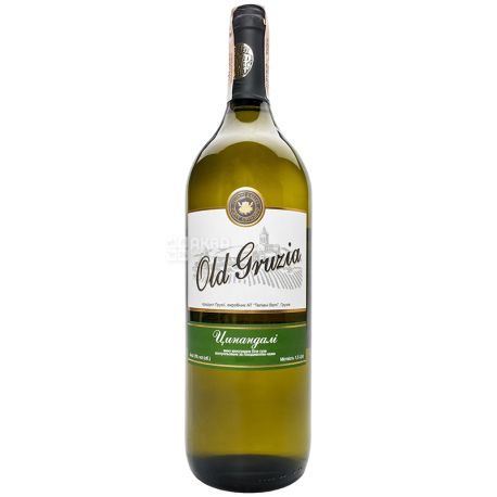 Old Gruzia, Цинандали, Вино белое сухое, 1,5 л