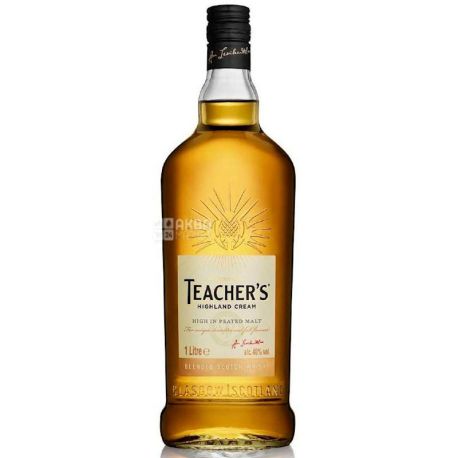 Teacher's Highland Cream, Виски 40%, 1 л