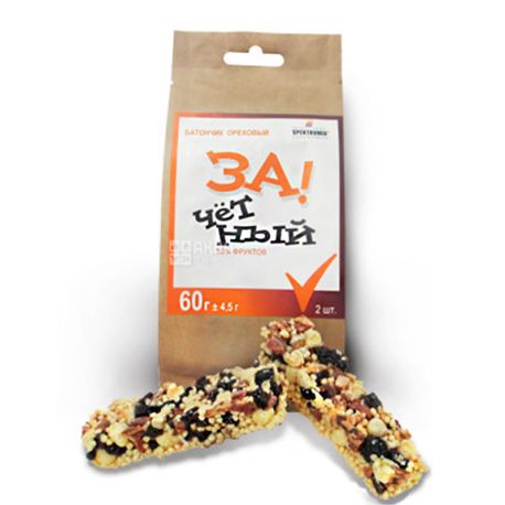 Злаковый батончик Зачетный, 60 г, ТМ Spektrumix