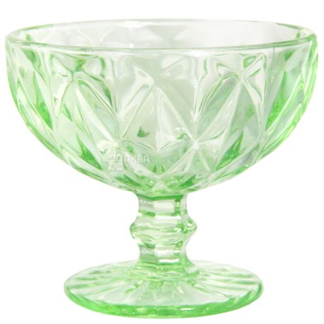 Ice-cream bowl Emerald, glass green, 250 ml, TM Olens