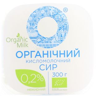 Organic Milk, 300 г, Творог кисломолочный, 0,2 %