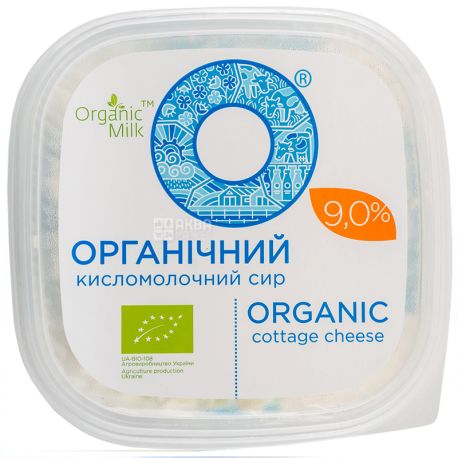Organic Milk, 300 г, Сир кисломолочний органічний, 9%
