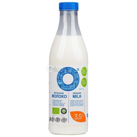 Milk, 3.5%, 1000 g, TM Organis milk