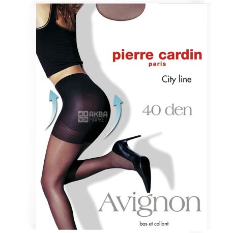 Pierre Cardin Avignon, Колготи жіночі, сіро-коричневі, 2 розмір, 40 ден