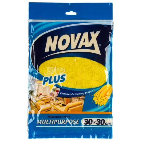 Novax Plus, 30x30 см, Салфетка универсальная, микрофибра
