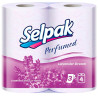 Selpak Perfumed, 4 рул., Туалетная бумага Селпак Перфомд, Лаванда, 3-х слойная