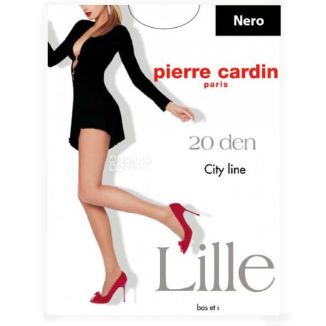 Pierre Cardin Lille, Колготки чёрные, 2 размер, 20 ден