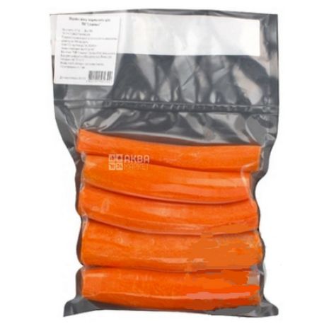 Морковь очищенная мытая, 500 г, вакуумная упаковка