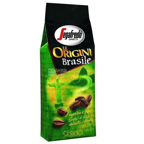 Segafredo Le Origini Brasile, 250 г, Кава Сегафредо Ле Оріджін Бразіл, середнього обсмаження, мелена