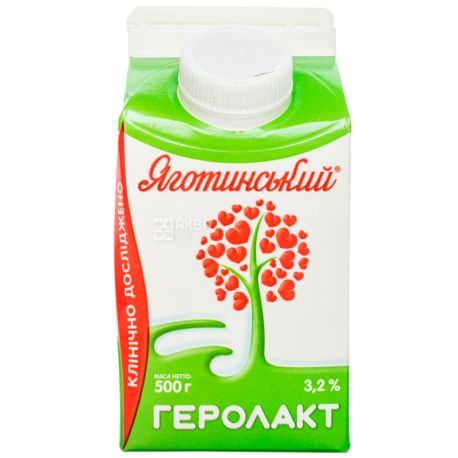 Yagotinsky Gerolakt, fermented milk drink, 3.2%, 500 g