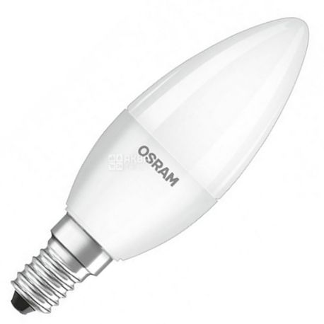 Osram LED, Лампа світлодіодна, цоколь Е14, 6,5 W, 4000 K, 220-240 V, холодне свічення, 550 Lm