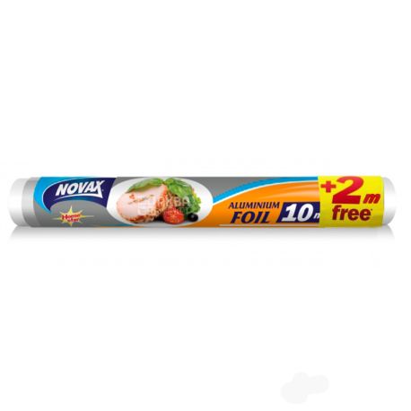 Novax, Фольга алюминиевая, 10+2 м