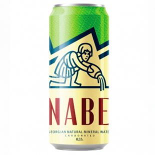 Nabeghlavi, 0,33 л, Набеглаві, Вода мінеральна сильногазована, ж/б